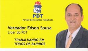 E agora, José? A festa acabou a luz apagou, o povo sumiu, a noite esfriou, e agora José Francisco Martins? – Edson Sousa segundo o TSE está filiado no PDT vereador edson sousa - carto pdt